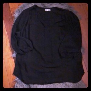 Black 3/4 sleeve Blouse